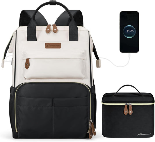Stylish Laptop Backpack with Lunch Box