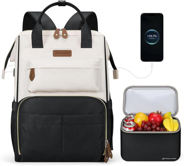 Stylish Laptop Backpack with Lunch Box